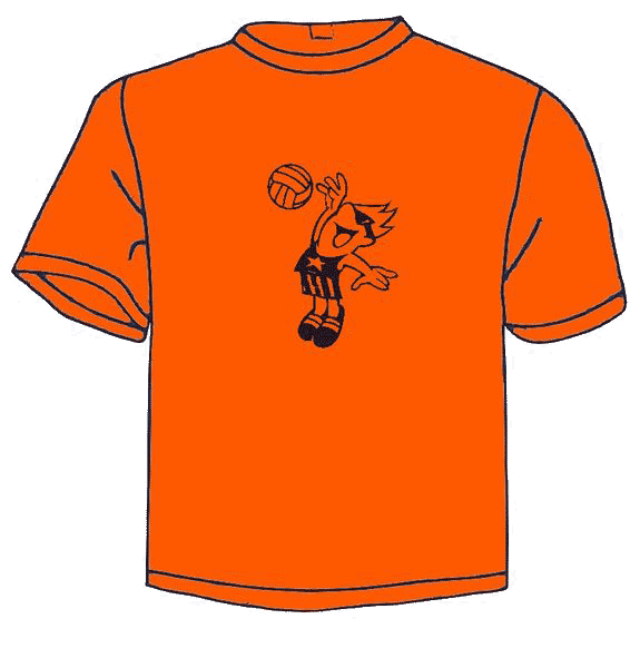schwarz auf orange